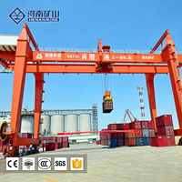 Grue portique à commande PLC pour manutention large de conteneurs, 40,5t, 50 tonnes, 60 tonnes, montée sur rail pour portique de conteneurs ferroviaires