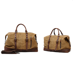 leather and canvas bolsa