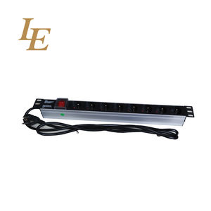 Enchufe Inteligente de Aluminio de 19 Pulgadas para Racks, 250V CA, DIN49441, Francés, con Certificación CE ROHS - Product Image 1