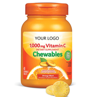 Comprimé de vitamine C puissant et à croquer, enrichi en flavonoïdes pour le système immunitaire
