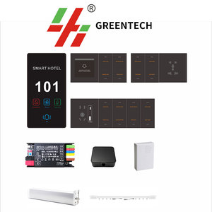 ホテルルームスマート照明制御システムステンレス钢タッチスイッチ防水アクリルタッチパネルEU英国米国制RS485 - Product Image 6