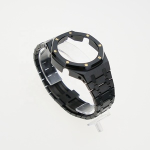 Montre de remplacement <span class=keywords><strong>Gshock</strong></span> GA2100 de haute qualité, boîtier en acier inoxydable noir avec bracelet 316L, nouvelle modification de couleur - Product Image 1