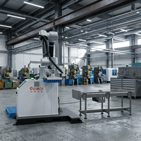 Robot Paletizador Automático Cobot con PLC y Motor para Apilado de Cajas de Cartón, 8-10 Cajas/Minuto, Almohadillas de Papel en Cada Capa del Palet