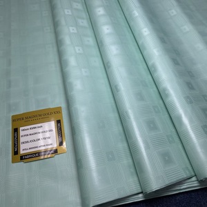 Kain Bazin Riche baru dengan aroma untuk pria periksa Nigeria pakaian sehari-hari beraroma 100% katun baskom Riche Bromer - Product Image 5