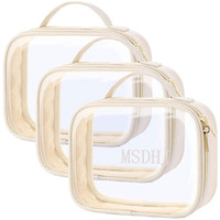 Voyage Transparent Femmes Paillette PVC Maquillage Sacs Lavage Poche Beauté Organisateur Étanche Cosmétique Sac