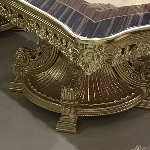 Chaises sculptées européennes en bois, meubles de maison, meubles anciens, extra-larges, personnalisées, villa, mariage, hôtel, <span class=keywords><strong>table</strong></span> à <span class=keywords><strong>manger</strong></span> pour 16 à 20 <span class=keywords><strong>personnes</strong></span> - Product Image 6