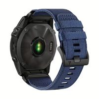 Bracelet de montre intelligente Garmin Fenix 7/6X/6 Pro/5X/5 en toile de nylon à libération rapide 22/26 mm - 7 couleurs, design sportif pour l'extérieur