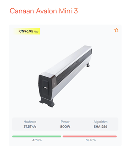 ACTminer Canaan Avalon Mini <span class=keywords><strong>3</strong></span> 37,5 TH/s Asic Miner 800W Geringer Stromverbrauch BTC Miner <span class=keywords><strong>Computer</strong></span> Datenprozessor - Product Image 4