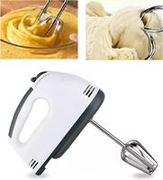 Batteur Électrique Portable 7 Vitesses pour Cuisine et Pâtisserie, Fouet Mélangeur, Bol Mélangeur, Crochet Pétrisseur pour Pâte et Aliments