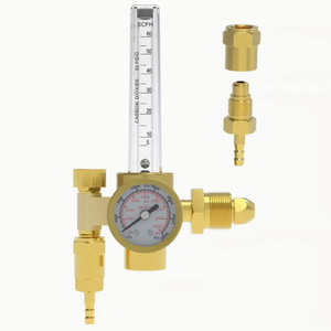 Détendeur de gaz avec débitmètre 0-15 Lpm pour Argon, Dioxyde de carbone, Soudage MIG TIG - Product Image 2