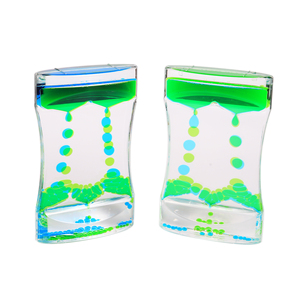 Lot de 5 sabliers liquides colorés, jouets sensoriels anti-stress pour l'<span class=keywords><strong>autisme</strong></span> et le TDAH - Product Image 2