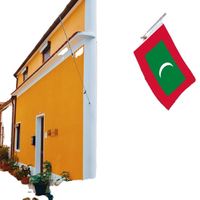 Drapeaux des Maldives en gros 3x5 pieds, polyester 68D/100D, personnalisation de tous les drapeaux nationaux, expédition rapide, fournisseur fiable, livraison rapide