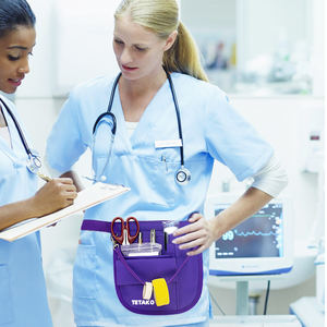 <span class=keywords><strong>Riñonera</strong></span> médica multicompartimiento para enfermera, cinturón organizador de enfermeras con soporte de estetoscopio y soporte de cinta - Product Image 6