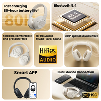 Casque circum-auriculaire Haylou S30 ANC à réduction de bruit, étanche IPX4, avec chipset Qualcomm, dynamique, en cuir, sans fil, AAC