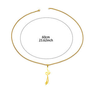 Collana con Pendente a Forma di Scimitarra Zulfiqar, Ispirazione Islamica Araba, in Acciaio Inossidabile, Gioielli alla Moda, Vendita all'Ingrosso - Product Image 5