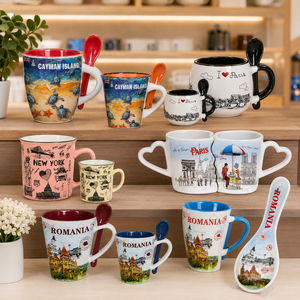 Tazas <span class=keywords><strong>de</strong></span> Cerámica <span class=keywords><strong>de</strong></span> Recuerdo <span class=keywords><strong>de</strong></span> Cayman, París, Nueva York y Rumania, Personalizadas al por Mayor con Diseño <span class=keywords><strong>de</strong></span> Lugares Emblemáticos <span class=keywords><strong>de</strong></span> la Ciudad, Taza <span class=keywords><strong>de</strong></span> <span class=keywords><strong>Café</strong></span> <span class=keywords><strong>de</strong></span> Porcelana Personalizada al por Mayor - Product Image 3