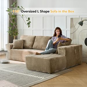 EU Vacuum Compressed Living Room Box Packaging <b>Modern</b> Furniture Set Wholesale L Shape Convertible Sectional Couch <b>Bed</b> - Product Image 2