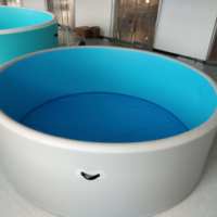 Piscine gonflable ronde hors sol en PVC et DWF durable pour usage familial dans la cour avec protection UV
