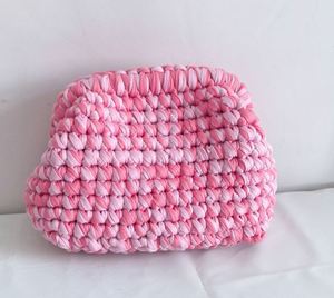 Bolsos de Mano de Tela Tejida a Crochet Multicolores, Bolsos de Mano Personalizados de Tela Tejida a Crochet, Bolsos de Mujer - Product Image 3