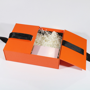 Custom Men Birthday <b>Box</b> Gift Set Magnetic Double Door Gift <b>Box</b> with Ribbon - Product Image 2