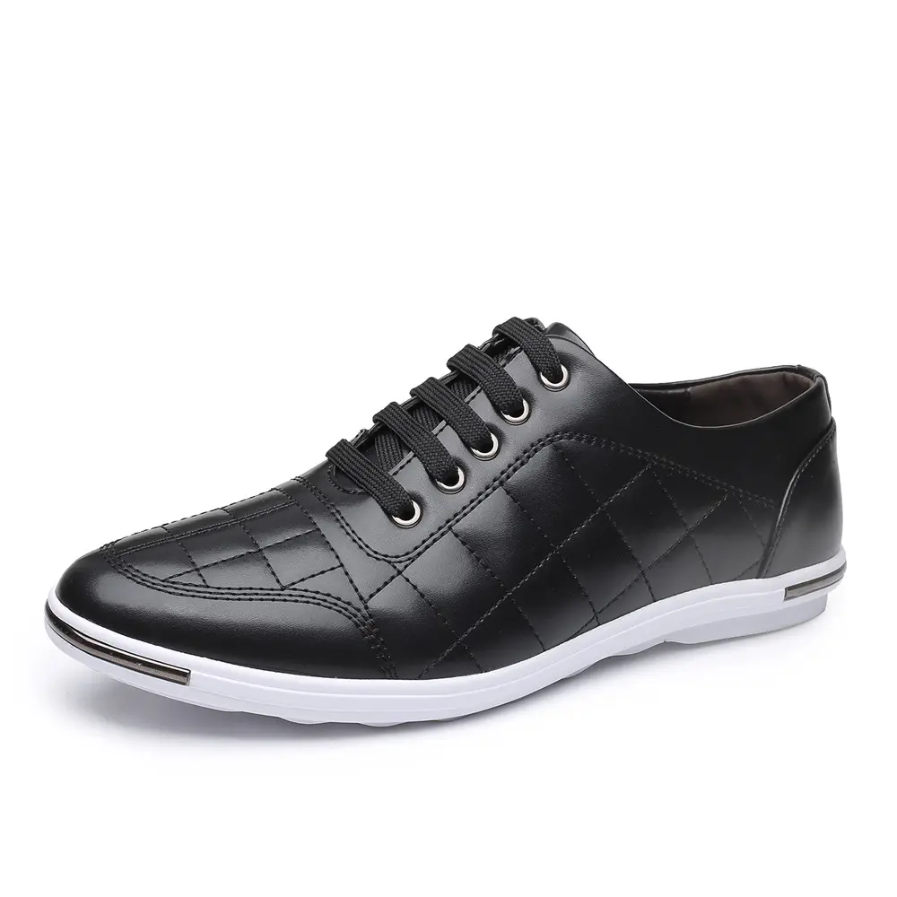 sh11192a Black white color men minimalist leather sneaker 2022 winter size 48 sport shoes for men