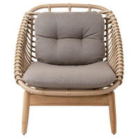 Ensemble de meubles de jardin en teck, design moderne, durable, pour l'extérieur, comprenant un canapé, une table à manger et des chaises, pour hôtels et jardins.
