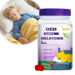 เยลลี่ช่วยให้เด็กหลับสบายและมีประสิทธิภาพ ผลิตแบบ OEM เมลาโทนินธรรมชาติ รสราสเบอร์รี่ ควบคุมคุณภาพอย่างเข้มงวด - Product Image 1