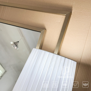 Special Design <b>Rectangle</b> Large Gold Aluminium Frame <b>Mirrors</b> Led <b>Wall</b> Bathroom Hotel <b>Mirror</b> With Led Light UP-3005 <b>Mirror</b> With Le - Product Image 5