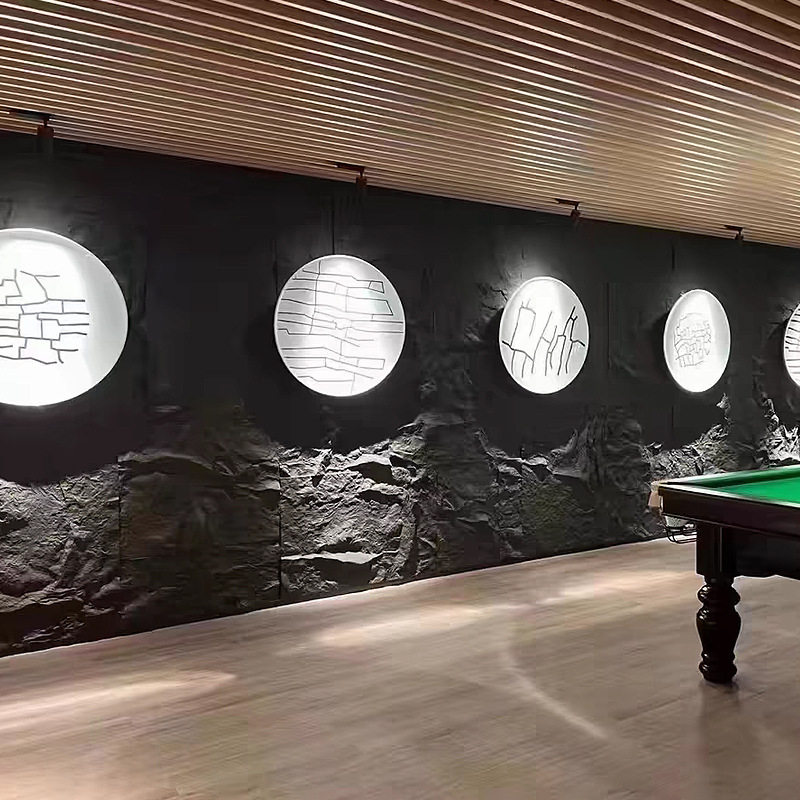 lava pu stone with light