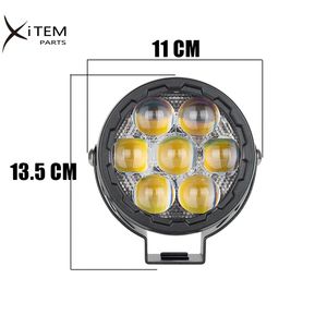 Phare de <span class=keywords><strong>Moto</strong></span> LED Flash 12V Hi-Lo Phare <span class=keywords><strong>Antibrouillard</strong></span> Auxiliaire Lumière Supplémentaire pour <span class=keywords><strong>Moto</strong></span> Offroad ATV SUV Camion - Product Image 6