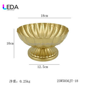 Vase à fleurs en or de style européen, petit et élégant, pour centre de table de mariage, décoration de mariage - Product Image 5