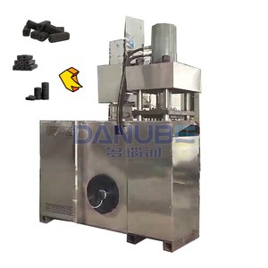 Heavy-Duty Stainless Steel Briquette Machine with <b>Dual</b> Hydraulic Cylinders High-Volume Manufacturing Uniform Solid <b>Fuel</b> Blocks - Product Image 1