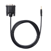 Adaptador de 9 pines DB9 hembra a 2,5mm, conector macho 3P, Cable Serial RS232