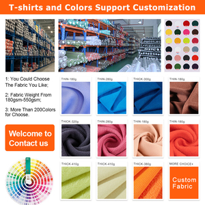 STOCK US 230g 100% Coton <span class=keywords><strong>t-shirts</strong></span> Prix d'usine Fabricant Impression de logo personnalisé T-shirt uni Unisexe Femme Homme T-shirt - Product Image 5