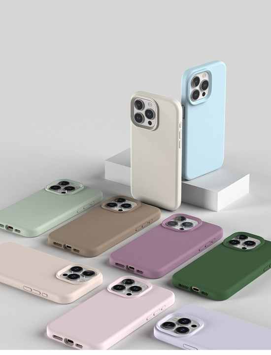 Luxury Shockproof Phone Protector Soft Liquid Real Silicone Mobile Phone Case for IPhone 11 12 13 14 15 16 Plus Pro Max