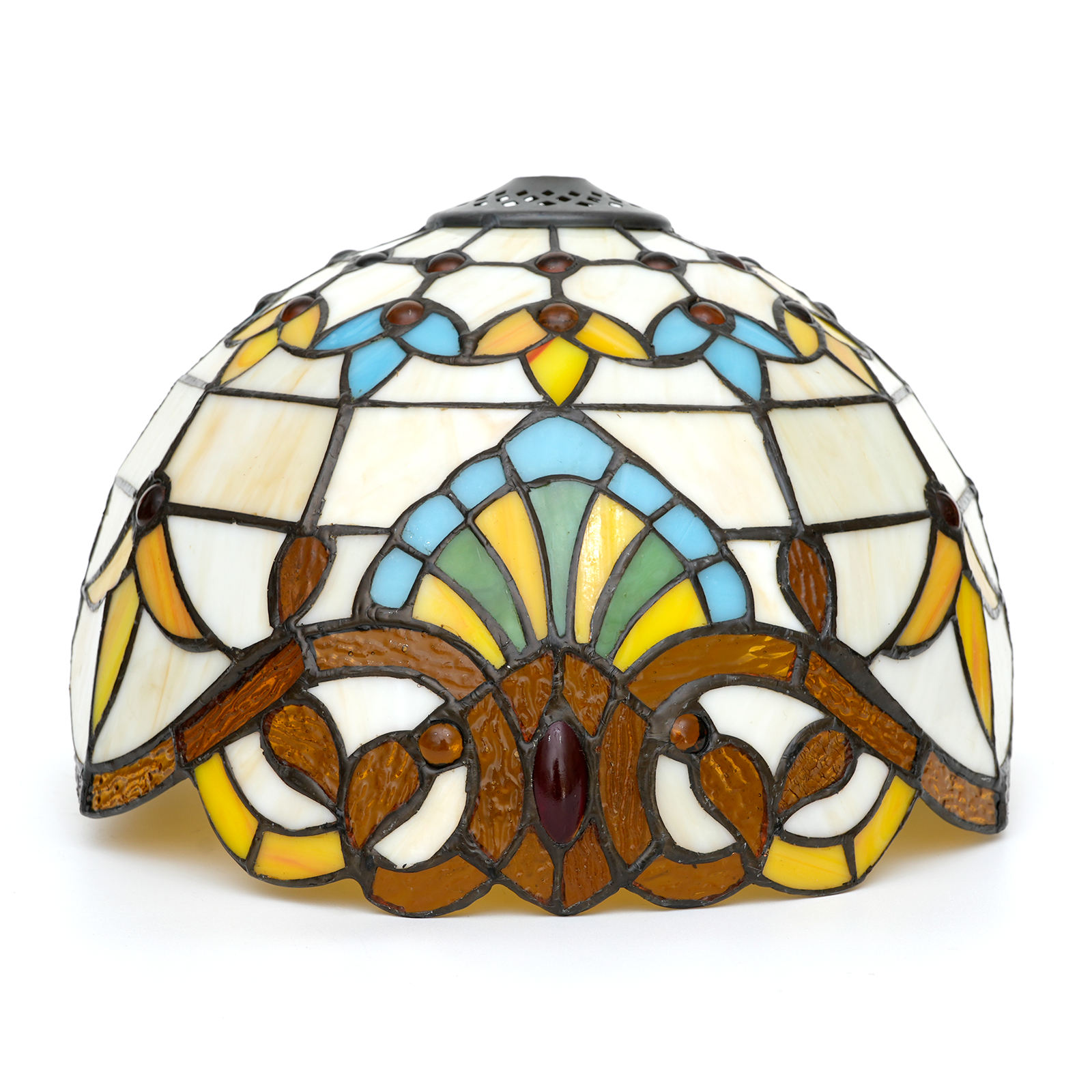 Baroque Lamp Shade Replacement - Tiffany Style Stained Glass, image size:1600x1600