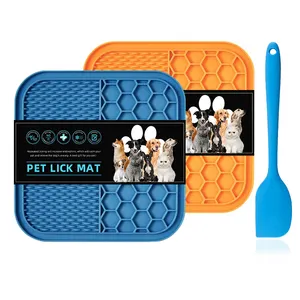 Pet Lick Pad Silicone Dog Food Snuffle Mat With Suction Slow Feeder Dog Bowls Dog Lick Mat