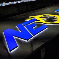 Enseigne commerciale personnalisée Lettres 3D Lumière LED Mini Acrylique Caractères lumineux Signalisation de lettre de canal LED