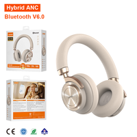 Headphone Nirkabel LDNIO H03 On-Ear Hybrid ANC Bluetooth V6.0 108 Jam Putar Musik Driver 40mm HiFi dengan Mikrofon Bersertifikasi CE ROHS