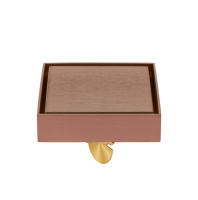 Siphon de sol carré en acier inoxydable 304, design minimaliste moderne, à fermeture automatique, épaisseur 20 mm, pour salle de bain, toilettes, projets hôteliers
