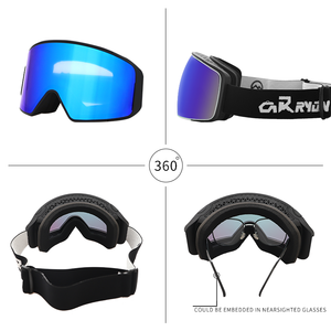Yijia quang học tùy chỉnh tuyết Kính từ ống kính bán buôn Snowboard Kính OTG trượt tuyết Googles OEM chống sương mù trượt tuyết Kính từ tính - Product Image 5
