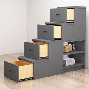Hot Sell Furniture Double <strong>Bed</strong> Kids Bunk <strong>Bed</strong> Solid <strong>Pine</strong> Wood Twin Kids Bunk <strong>Bed</strong> with Slide and Stairs - Product Image 5