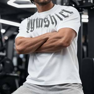 Custom Mens Cotton Tshirt Plain Heavyweight Men's Over Size T <strong>Shirt</strong> Sports Gym Fitness Mens White Tshirt - Product Image 2