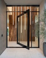 Porte pivotante de villa moderne, personnalisation sur mesure, plusieurs tailles, portes tournantes antivol, portes intérieures en verre de haute qualité