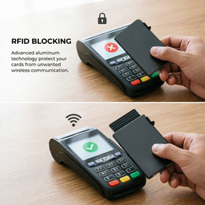 Portacarte di Credito Pop-up Anti-RFID Personalizzato di Lusso, <span class=keywords><strong>Portafoglio</strong></span> in Metallo per Uomo, <span class=keywords><strong>Porta</strong></span> Carte Bancarie in Alluminio, <span class=keywords><strong>Portafoglio</strong></span> Sottile e Intelligente - Product Image 2