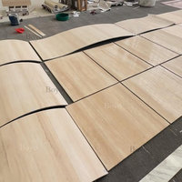 Revêtement mural en pierre naturelle, marbre flexible pour mur, carrelage en marbre mince de 1 mm, carrelage en travertin
