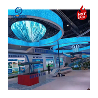 Pantalla LED Curva de Resolución 4K a Precio de Fábrica, Ultra Delgada, con Enfriamiento Eficaz, Flexible, para Diseño de Interiores
