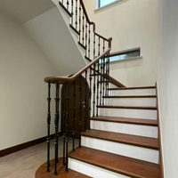 Poteau d'escalier en fer forgé moderne sur mesure pour escalier de duplex, anti-rouille, usage intérieur Jaybaida