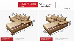 Sofá Seccional de diseño simple de lujo europeo para muebles de sala de estar sofás con marco de madera sofá de <span class=keywords><strong>esquina</strong></span> <span class=keywords><strong>en</strong></span> forma de L sofá de cuero - Product Image 3