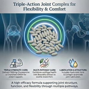 อาหารเสริมบำรุงข้อขั้นสูง สูตรเข้มข้นสามเท่า กลูโคซามีน 750 มก. คอลลาเจน บำรุงกระดูกอ่อน สินค้าจากสหรัฐอเมริกา - Product Image 2